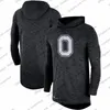 Mens NCAA Ohio State Buckeyes 2019 Sideline Long Sleeve Hooded Performance Top Black Gray Red Size S-3XL