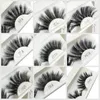 25mm wimpers nertsen eyelashes 6D nertsen strip wimpers lange dramatische volledige wimpers handgemaakte make-up valse wimpers 9 stijlen