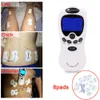 Nyaste Beurha Electric Herald Tens Acupuncture Body Muscle Massager Digital Therapy Machine 8 Pads For Back Neck Foot Leg Health C2678790