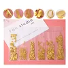 Gold Nail Art Decorations Studs Accesoires Nails Design Jewelry Manicure Metal Nail Charms Stone 3D Strass Ongles Supplies9020308
