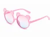 Enfants UV lunettes de soleil cadre rond mignon dessin animé Style enfants garçons filles lunettes lunettes écran solaire lunettes 6 couleurs pour 5-12 ans