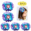 5pcs 455039039 Pastel Mermaid Mermaid Princess Bow Sparkle Hair Bow inspired girl hair accessories9548356