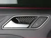 Kolfiber Bilinnerdörrsskål Dekorativ inredning för Audi A3 S3 8V 2014-2019