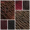 Bomb Twist Crochet Hair Extensions 75g Soft Ombre Crochet Braids Pre Looped Fluffy Braiding Hair Spring Twists Syntetiska hårförlängningar