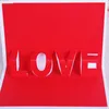 3D всплывающие романтические любовь день рождения свадебные приглашения приветствия открытки дня святого Валентина подарки праздничные партии