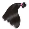 Mèches malaisiennes naturelles Remy lisses, cheveux lisses, 13x4, avec Closure, partie libre, naturel/noir de jais, 3 lots