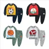 Kids Boys Roupas Baby Baseball Rougby Roupas Sets Girls Algodão Calças Calças Ternos de Manga Longa Casaco Calças Roupas Sportswear Ternos B5675