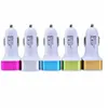 Car charger Dual Usb Adapter 2.1A Smart chargers for Iphone Samsung Phone car charging accessories