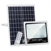 Upgared 40W 60W 80W 100W Solar Floodlight Outdoor Square Street LED Garden Solar Lamp Security Security Light with Remote Battery Indicator