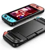 Anti-fingeravtryck Soft Cell Phone Fodral för Nintendo Switch Switchlite Game Silikon Anti-Slip Protective Cover Carbon Fiber Housing