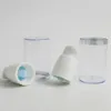 Gümüş-Kesme Kapak Doldurulabilir Losyon Kapsayıcı Packaging ile 360 ​​x 15ml 30ml 50ml Seyahat Şeffaf Plastik Havasız Beyaz Pompa Şişe