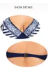 Sexy europee e americane Plus Size Bikini Bikini ferretto Big Cup Swimwear delle signore due pezzi costume da bagno Beach