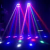 Illuminazione per effetti di luce con fascio di luce da palco Mini Spider attivata dal suono DMX512 per discoteca DJ Party