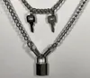 Hoop Huggie. Klasik kilit, ısmarlama set # cne1, 1 set = kolye + küpeler. Kilit zinciri asma kilit. Bu bağlantı ayrı olarak satılmaz !!!