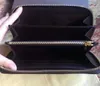 Hela patentl￤der Shinny Luxury Long Wallet Multicolor Fashion High Quality Original Box Coin Purse Women Classic Zippe2937