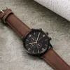 Fashion Geneva Men Date Alloy Case Synthetic Leather Analog Quartz Sport Watch Male Clock Top Relogio Masculino272x