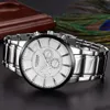 Curren Watch Retro Design Fashion Full Steel Quartz Mężczyzna Zegar Nowe męskie sportowe zegarki