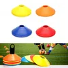 50 pièces disques d'entraînement de football multicolores cônes disques marqueurs pour l'entraînement de football patinage de ballon de football Sports de plein air entraînement de vitesse croisé