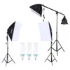 Freeshipping Professional Fotografie Zestaw Oświetleniowy Zestaw Photo Studio Zestaw 135W Daylight Bulb Light Stand Square Cube Softbox Cortelever Torba