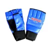 Nowa 1 para skórzane rękawiczki bokserskie sportowe mężczyźni pół palca Muay Thai Rękawiczki Kopanie bokserskie Rękawica bokserska 8355120