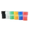 Pill Box Plast Herb Bottle Grinder Tobacco Spice Crusher Grinder Förseglad Tank 60mm för rökning Rör Verktyg Tillbehör för vatten Bong