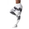 S-XXXL PS Boyutu Kadınlar Geometrik Sıkı Fiess Tayt Yoga Pantolon 2020 Spor Giysisi Mesh Patchwork Atletik Spor Giyim 4729368