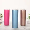 27 stilar 20 oz Skinny tumblers vakuumisolerad mugg rostfria stålkoppar dubbelvägg vinglas