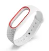 2 Style For Xiaomi Mi Band 2 Wristband Dualcolor with pattern 3D Colorful Silicone Wrist Miband 2 strap Replacement Wristband9480121