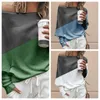 Camiseta de mujer Patchwork Tops fuera del hombro Manga larga Verano Casual Tops suaves Mujer Contraste Color Camisetas Niñas LJJA2981