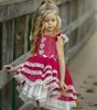 2020 Wysokowy Kwiat Dresses Girl Dresses na ślub koronki Haft Linii Dziewczyny Korowód Sukienka Ruffles Custom Made Kids Birthday Suknie