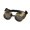 Okulary przeciwsłoneczne steampunk gogle 2021 Modna przylot vintage okrągły lustro spawanie punkowe szklane cosplay całe okulary17462040