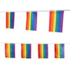150 * 90 см декор радуги баннер мини-радуга гей гордости флага с флагштом 14 * 21см струнный флаг лесбиянок ЛГБТ радуги флагов BH2023 TQQ