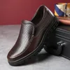 Hot Sale-Schuhe für Herren, Slip-On-Schuhe, coole Loafer, rutschfeste, atmungsaktive, lässige Arbeitswohnungen, Vater, runde Zehen, zy377