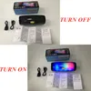 TG165C Kleiner TG165 tragbarer Mini-Bluetooth-Lautsprecher Stereo-Subwoofer LED-Lichtblitz Drahtlose Outdoor-Spieluhr Säule FM-Radio TF-Karte