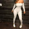 Mulheres Sexy Jumpsuits Senhoras Roupas Manga Longa Off Off Bodycon Playsuit Party Jumpsuit Romper Calças Femininas Playsuits1