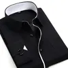 2020 NYA MENS Lång ärmskjorta Button Up Business Work Smart Formal Dress Shirts Top Fashion Male Slim Fit Casual Shirt Tops245n