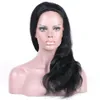 13x4 Body Wave Lace Front Pelucas de cabello humano con cabello de bebé Peluca brasileña de color natural para mujeres negras