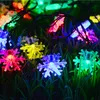 새로운 태양 빛 문자열 30LED 야외 창조 눈송이 LED 크리스마스 방수 조경 정원 장식 등불
