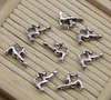 100st Mus Mus Animal Legering Charms Hängsmycke Retro Smycken Göra DIY Keychain Forntida silverhänge för armband Örhängen 13x9mm