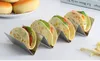 Snyggt rostfritt stål Taco hållare stativ taco lastbil bricka stil mexikansk maträcke ugn säker för att baka diskmaskin