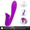 G spot vibrator med tunga klitoris stimulator uppladdningsbar dildo vibrator Vattentät silikon sex leksak för kvinnor par y191220