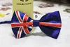 5 couleurs style britannique bébé étoile rayure cravate enfants royaume-uni drapeau américain cravate mode enfants noeud papillon chaud C6471