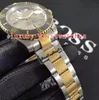 Doskonałe Wysokiej Jakości Wristwatches Dwa tony 40mm 116613 Kolorowe Diament Niebieski Luminescent Azja 2813 Ruch Automatyczny Zegarki Zegarek Mens