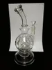 Exosphose Ball Fab Egg Recycler DAB Riggar Tjockglas Bongs Gratis Frakt 2 Funktion Glas Vattenrör Rökrör Hookahs 14 mm Joint