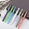 Piston Fountain Pen 7 Colors Refillable Ink Student's Posture Pens For Writing Calligraphy Fountain Pen School Supply Stationery