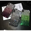 Dégradé Strass Cas Cas Pour iPhone 11 Pro Max xs xr 8 7 plus Bling Glitter Diamant Couverture de Téléphone huawei p30 samsung