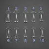 100PCS Nail Extension Tools False Nails Fake Nails Transparent Nail Form Builder Manicure Tillbehör Nail Art Supply