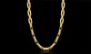 18K Gold Plated Link Chains 9mm Men Hip Hop Necklaces 20 Inch Fashion Luxury Jewelry Gifts for Women Perfect Accessories High Quality