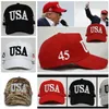 أزياء TRUMP HAT USA Flag Baseball Caps تبقي أمريكا رائعة 2020 HAT 3D Temproidery Star Letter Camo Snapback 8 Colors