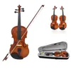 IRIN 4/4 Full Size Violino Acústico Violino Violino Artesanato Violino Com Caso Mudo Arco Cordas 4-String Instrumento Para Beiginner